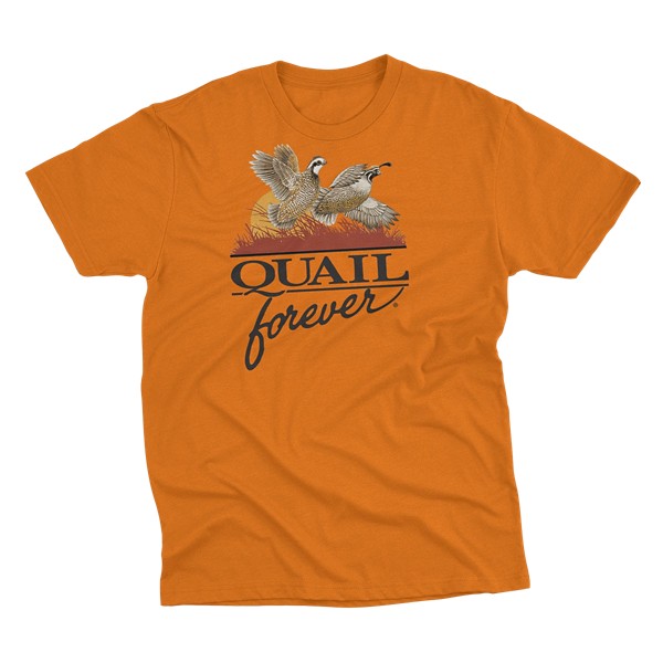 Men's Quail Forever Blaze Orange T-Shirt product image