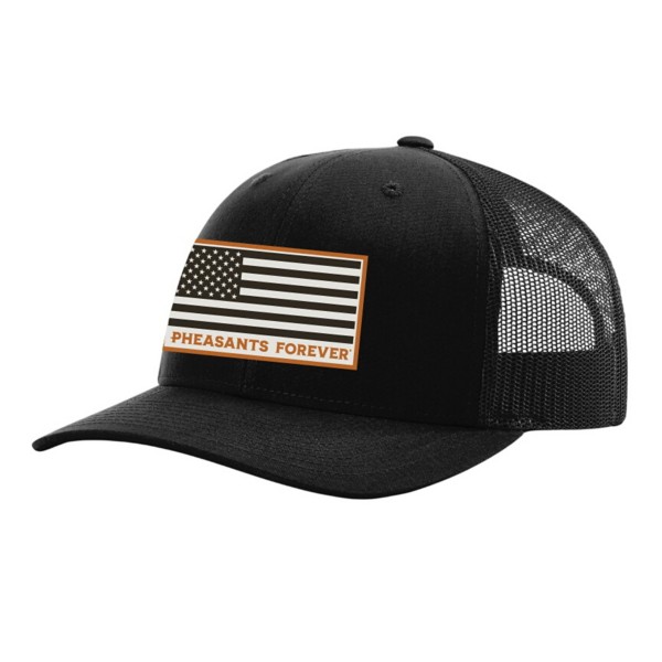 GSA OUTDOORS Adult  Pheasants Forever American Flag Snapback Hat