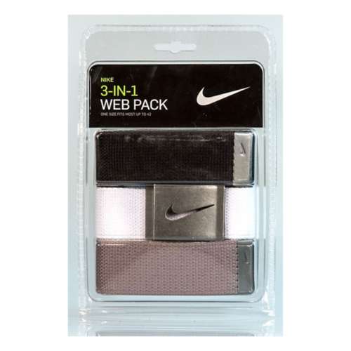 Men's Nike 3 Pack Golf Web Golf Belt