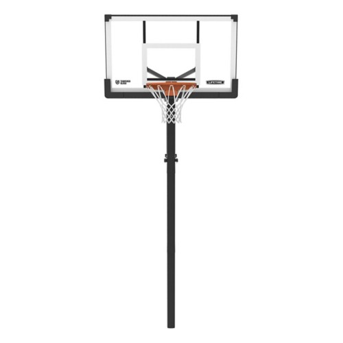Lifetime 54" In-Ground Tempered Rigid Arm Pump Adjust Basketball Hoop