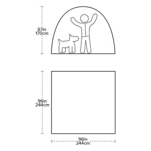 Big Agnes Tiger Wall 2 Carbon with Dyneema Tent - Primary Image