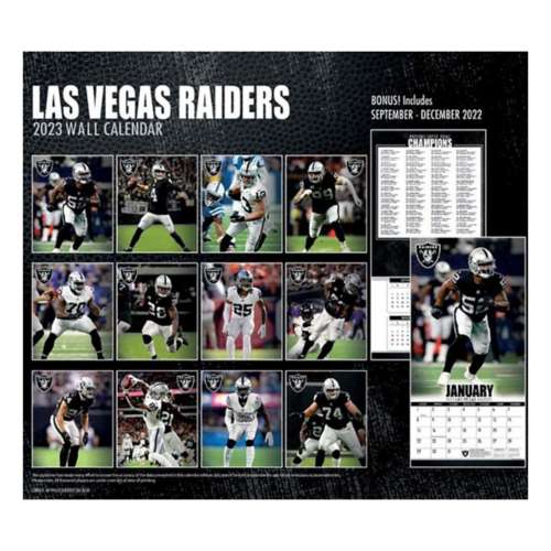 Las Vegas Raiders 2022 Wall Calendar