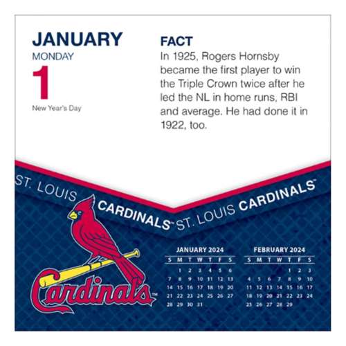 St. Louis Cardinals 2024 Box Calendar