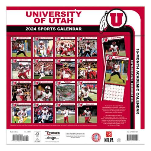 Utah Utes 2024 Wall Calendar