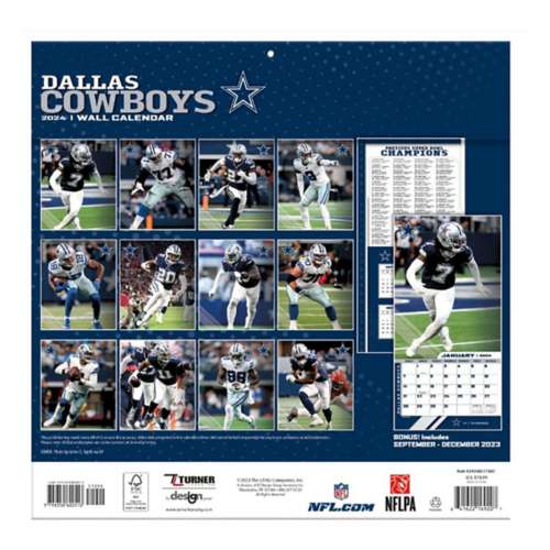 Dallas Cowboys 2024 Wall Calendar