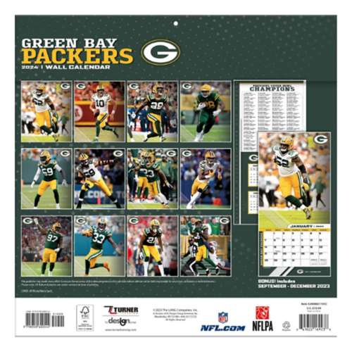 Packers 2023 Team Wall Calendar