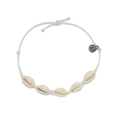 Women's Pura Vida Charm Knotted Cowrie Anklet Bracelet