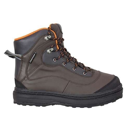 Mens Wading Boots Fly Fishing Wading Shoes with Anti-Slip Rubber Sole