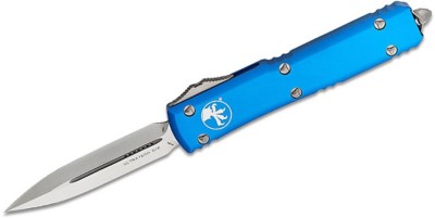 Microtech 122-4BL Ultratech D/E Blue/Satin Automatic Knife