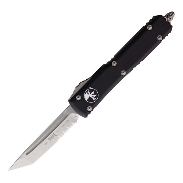 MICROTECH 123-11 Ultratech Stonewash Serrated Tanto OTF Automatic Knife