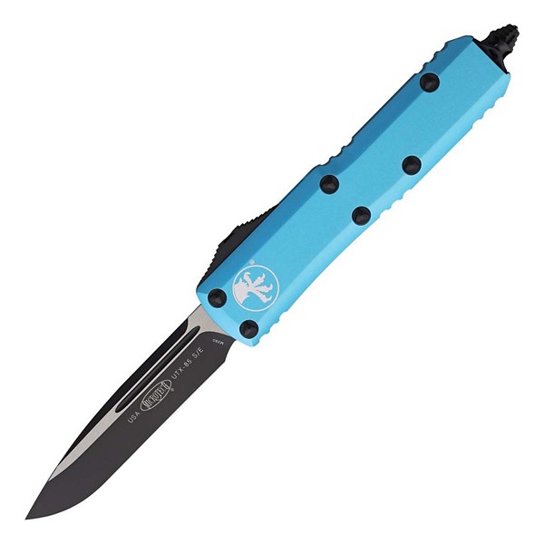 MICROTECH 231-1 UTX-85 Two Tone Drop Point OTF Turquoise Automatic Knife