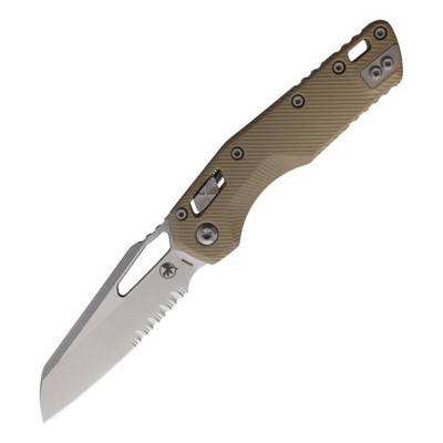 Microtech Standard Issue MSI 210-11FLGT Stonewashed G10 Partially Serrated Folding Knife