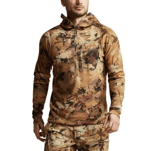 Men's Sitka Grinder 1/2 Zip through hoodie