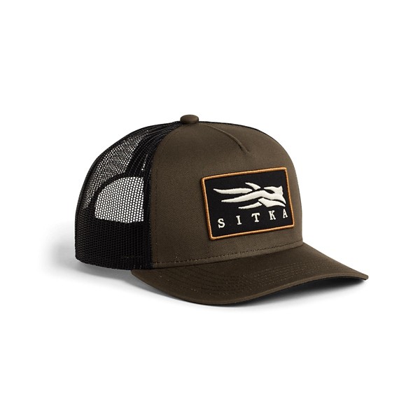 SITKA Men's  Icon Patch Hi Pro Trucker Hunting Adjustable Hat Bark