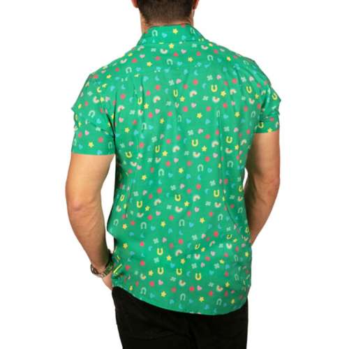 Men's Tipsy Elves Lucky Charmer Button Down Button Up Shirt