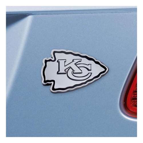 Fanmats Kansas City Chiefs Chrome Car Emblem
