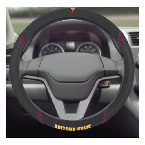 FANMATS Arizona State Sun Devils Football Grip Steering Wheel Cover