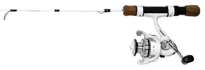 white bird spinning rod