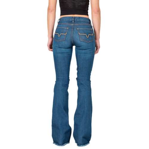 Women's Kimes Ranch Lola Raw Hem Slim Fit Flare Jeans