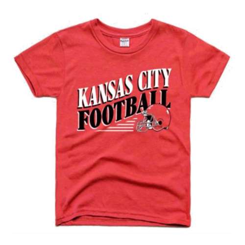 Charlie Hustle Kids' Kansas City Football T-Shirt