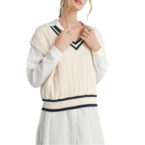 Women's Sadie And Sage Tara Sleeveless V-Neck Sweater Vest