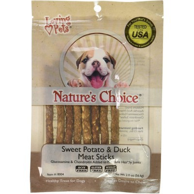Nature's Choice Sweet Potato and Duck Meat Sticks Dog Treats