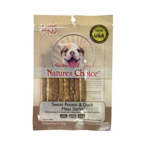 Nature's Choice Sweet Potato and Duck Meat Sticks Dog Treats