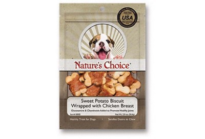Nature's Choice Sweet Potato Biscuit Wrapped with Chicken Dog Treat