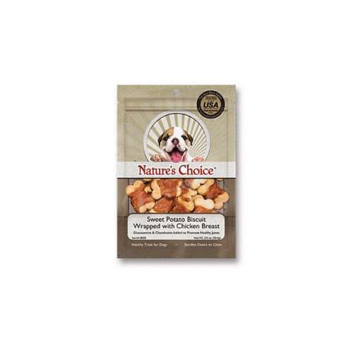 Nature's Choice Sweet Potato Biscuit Wrapped with Chicken Dog Treat