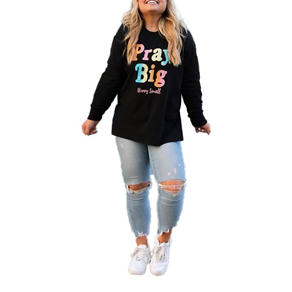 Women's Jadelynn Brooke Pray Big Crewneck Sweatshirt product image