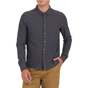 Vuori Men's Long-Sleeve Ace Button-Down LTG Light Grey / S