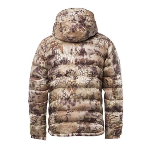 Men's Kryptek Ares Hooded Mid Down Puffer studded-logo jacket