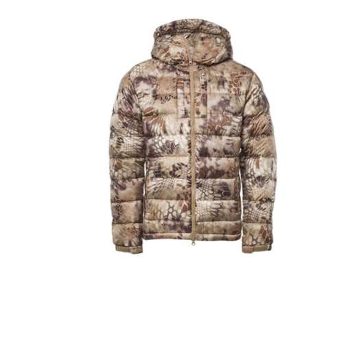 Men's Kryptek Ares Hooded Mid Down Puffer studded-logo jacket