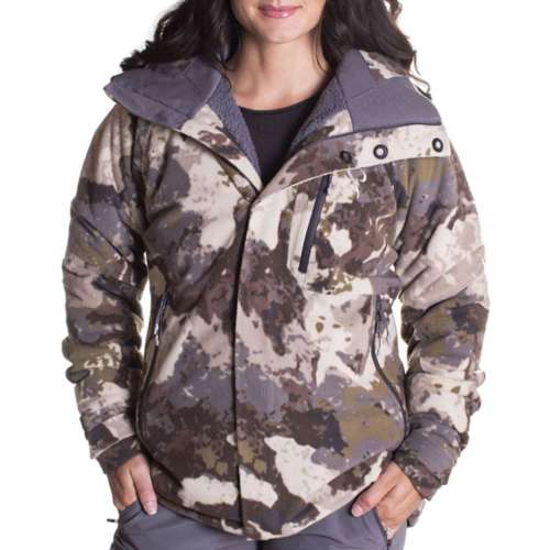 Women's Prois Hunting Apparel Greann Windproof Hooded Shell puff-sleeves jacket