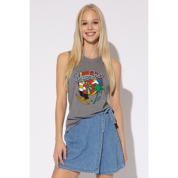 Women's Suburban Riot Beach Bum Muscle Tank Top product image