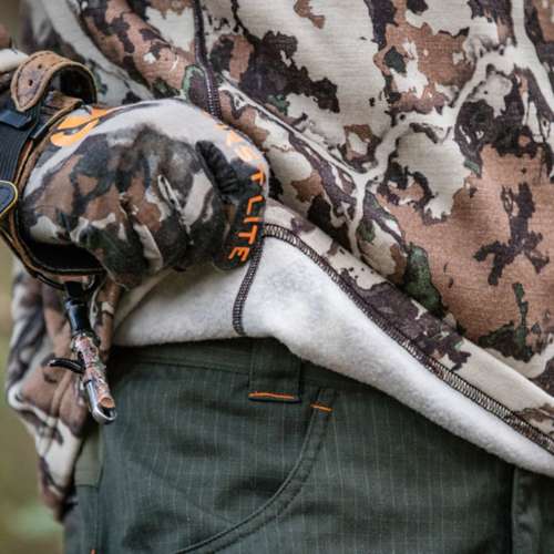 Men's First Lite Furnace Quarter Zip Long Sleeve Mock Neck Base Layer,1