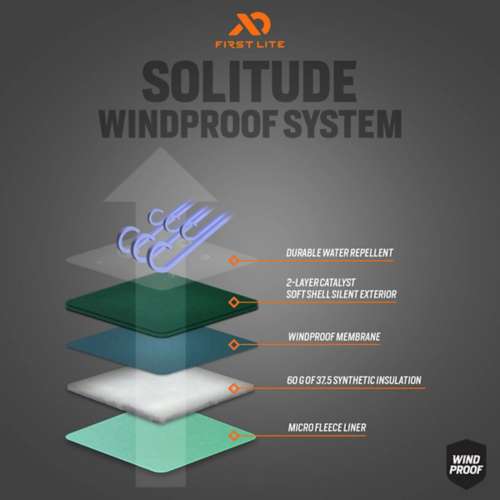 Men's First Lite Solitude Insulated Bib Pant