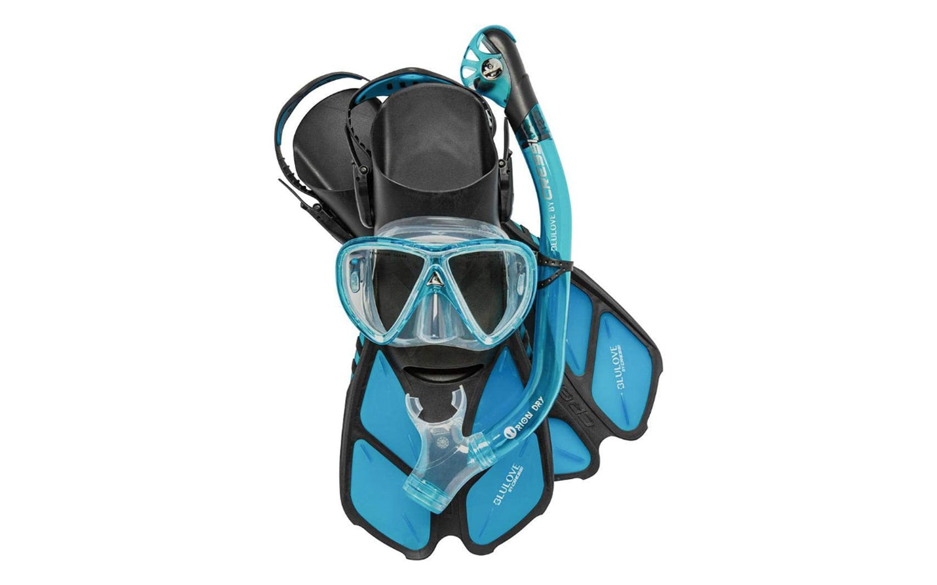 Bonete Pro Dry Mask Snorkel Fin store Combo