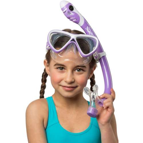 Set de máscara Pegaso y Snorkel Iguana Dry para chicos - SUP & Kayaks
