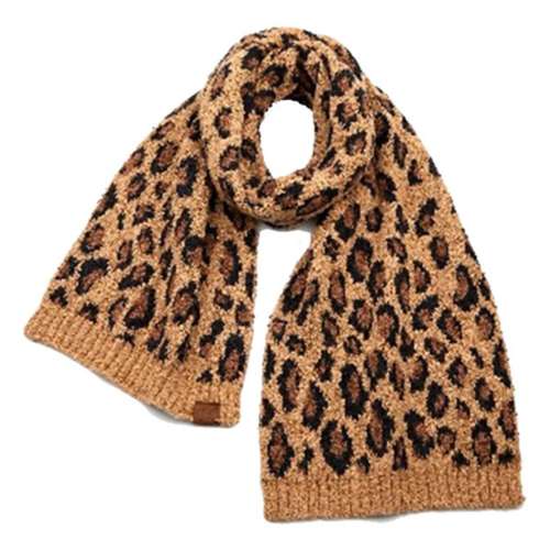 Women's C.C Chenille Leopard Scarf