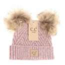 Baby Girls' C.C Double Pom Soft Knit Activewear