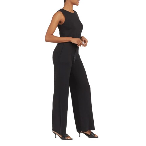 【SATIIIZ】Ellie lightweight hooded padding Intricate Sheer Pattern Jumpsuit | Wolford United States