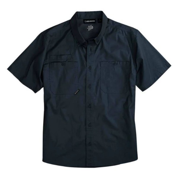 Men's Dri Duck Craftsman Button Up Shirt Large Deep Blue