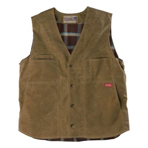 Men's Stormy Kromer The Waxed Button with Lining Vest | SCHEELS.com
