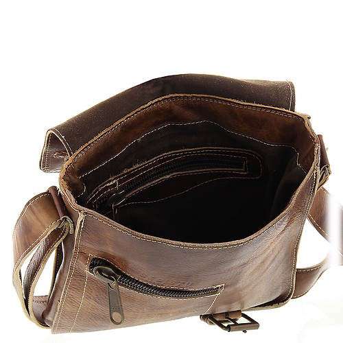 Bed Stu Venice Beach Buckle Weathered Leather Crossbody Bag