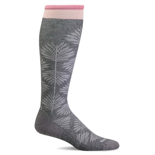 Women's Sockwell Full Floral Moderate Graduated Compression Ultralight Cushion Crew Running Socks - Primary Image