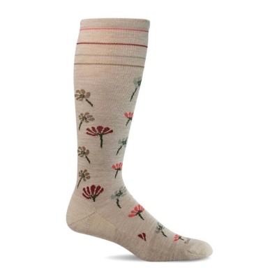 Women's Sockwell Field Flower Moderate Graduated Compression Crew Socks