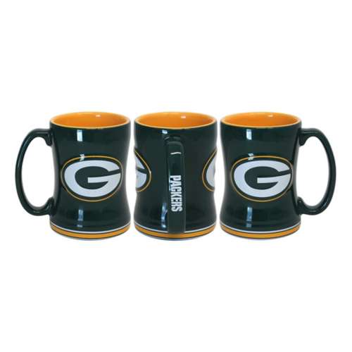 Logo Brands Green Bay Packers 14oz. Relief Scultped Mug