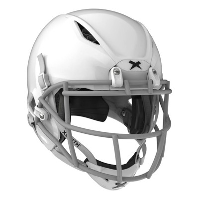 Schutt F7 LX1 Youth Football Helmet, Kids, Medium, White/Grey