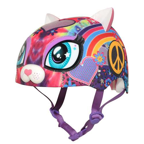Youth Raskullz Peace Love Kitty Helmet